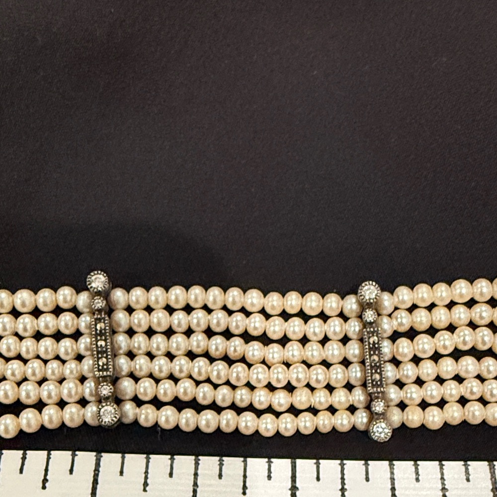 Judith Jack Cream Pearl Multi-Strand Necklace - Picture 4 of 4